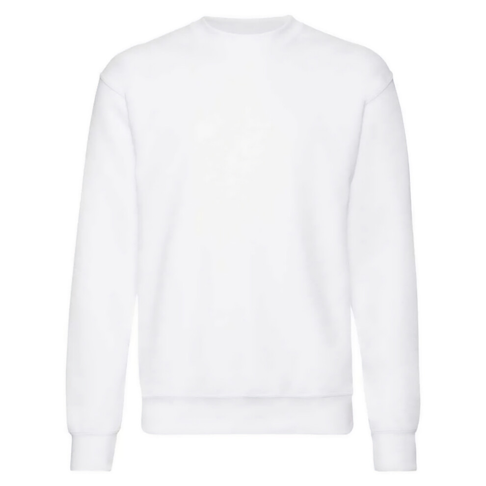Fruit Of The Loom (S, White) Unisex Adult Classic Drop Shoulder Sweatshirt