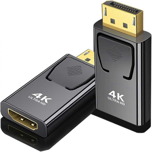 Προσαρμογέας βίντεο 4K Dp σε HDMI, συμβατός με Displayport, αρσενικό σε HDMI, συμβατός
