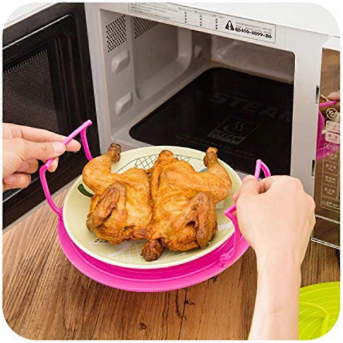 Stück Mikrowellen-Klapptablett, Dampfgaraufsatz, Mikrowellen-Tellerstapler 1