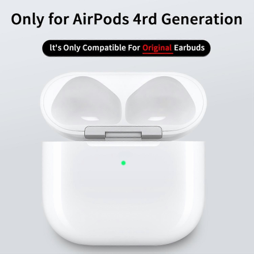 Συμβατό με θήκη φόρτισης Apple AirPods 4, ακουστικά Bluetooth, θύρα USB-C, ασύρματο κουτί 2