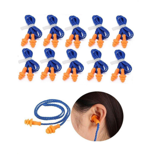 Swimming Earplugs Diving Wired Earplugs Comfortable Soft Silicone Earplugs 10pcs 1