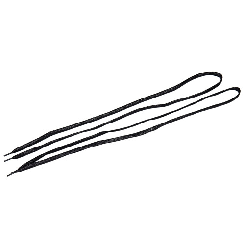 shiny flat 1 pair laces in shoe lace black 2
