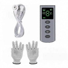 New TENS EMS Pulse Massage Gloves Portable Physiotherapy Palm Beauty Massage Instrument