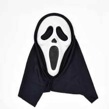 Fun World Ghost Face Bloody Bling Mask Costume, Scary Halloween Costume Prop Ghost Mask, Horror Cosplay Accessory for Adults and Kids