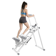 Klettergerät QK-7906,150 kg Belastbarkeit , 3-fache Höhenverstellung,Klappbar & platzsparend,LED-Fitnessmonitor,Leise < 25 dB