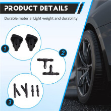 Car Front Windshield Washer Nozzle Hose T Y I Connectors Kit 98630-3S000 for Sonata11-16 IX45 10-14 986303S000
