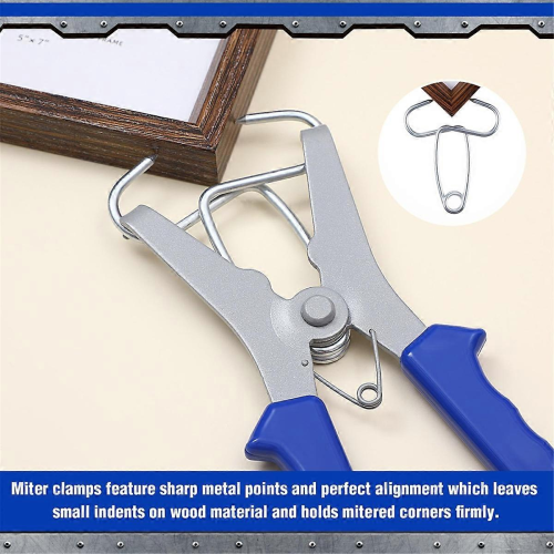 Miter Spring Clamps Kit 20 Miter Clamps with Spring Loaded Pliers 2