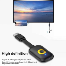 Projektor ekranowy 4K, odbiornik wideo, kopiowanie ekranu, bezprzewodowy adapter wyświetlacza Wi-Fi 2.4G/5G 1080P