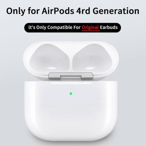 Συμβατό με θήκη φόρτισης AirPods 4, ακουστικά Bluetooth, θύρα USB-C, ασύρματη φόρτιση B 2