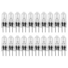 20 stuks G4 halogeenlampen 20W 12V helder 2-pins lampen voor kookplaatverlichting, signaalverlichting en railverlichting