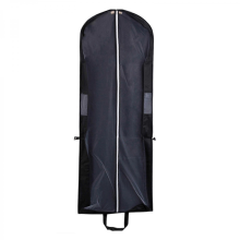 Extended Length Dress Bag Wedding Dress Cover Bag Waterproofed Clothes Bag for Bride and Boutique Owners Black