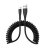 2pces USB to Type-C 1.5m Spring Telescopic Mobile Phone Fast Charging Data Cable 1