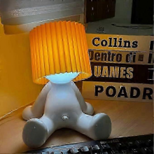 Kreatywny stolik, mała lampka nocna dla małego niegrzecznego chłopca, nieśmiała lampa dla dzieci, dekoracja biurka nocnego, prezen
