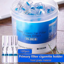 100 ks jednorazových cigaretových filtrov na zníženie dechtu a čistenie dymu