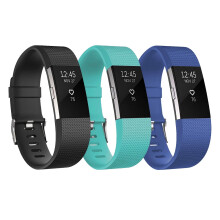 Curele de schimb reglabile din silicon pentru Fitbit Charge2, curele impermeabile cu instalare ușoară pentru bărbați și femei, pentru petreceri