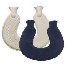 Sac de apă caldă ergonomic în formă de U cu gât pentru căldură portabilă, material PVC fără mirosuri asigură căldură proaspătă, duză