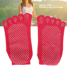 Yoga-Zehensocken, Baumwolle, rutschfest, Damen