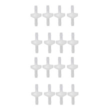 16 Stücke 1/4 Zoll Rück Schlag Ventil 6 mm PVDF Einweg Ventil Inline Rück Schlag Ventil Rück Schlag Ventil für Brenn Gas Flüssige Luft