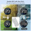 Digital Wall Clock,10 in Wall Clock with Large LED Display Seconds Display One Button Muteable Button Auto Brightness 3