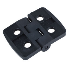 30Pcs Verstärkte Schwarze Kunststofftürbänder 40mm x 30mm