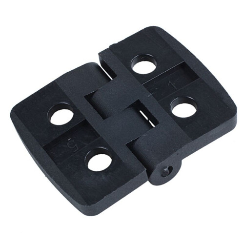 30Pcs Reinforced Black Plastic Door Hinges 40mm x 30mm