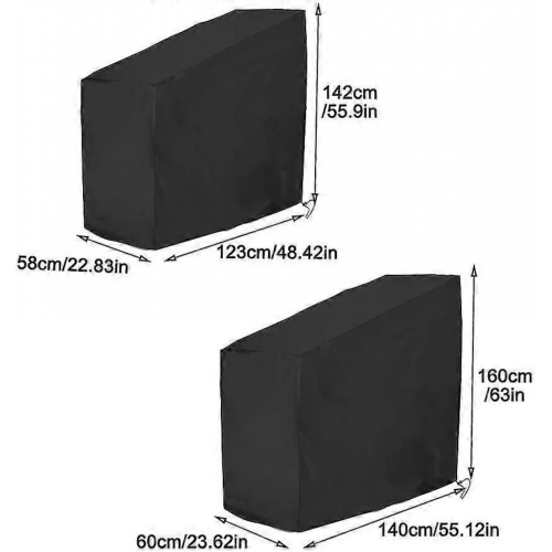 Funda protectora impermeable de tejido Oxford para bicicleta estática - Vertical 1