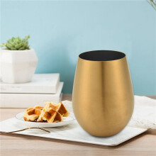2X 500Ml Beer Wine Cup Beer Tumbler Cocktail Juice Milk Cup Metal Drinking Mug Gold
