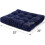 (Navy) Almofada de Chão 22x22 Polegadas Azul Marinho Veludo, para Sala de Estar Quarto 4