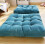 (Turquoise) Almofada de Chão 22x22 Polegadas Azul Marinho Veludo, para Sala de Estar Quarto 5