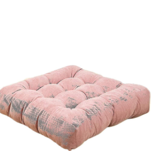 (Pink) Almofada de Chão 22x22 Polegadas Azul Marinho Veludo, para Sala de Estar Quarto 1