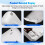 Aromaterapi Air Diffuser 200m³ USB Silent Essential Oil Diffuser Bärbar för Hotell och Spa Vit 7