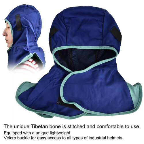 Blauer Schweißerschutzhelm waschbar 2