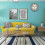(Blue) Relógio de Parede Quartzo 12 Polegadas (30 cm) Estilo Vintage para Sala de Estar, Quarto, Escritório 5