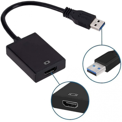 Adaptador USB a HDMI, USB 3.0 HDMI 1080p 2