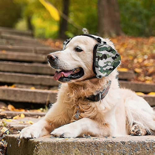 Paraorecchie antirumore per cani di taglia media e grande, comodi, con design mimetico. 2