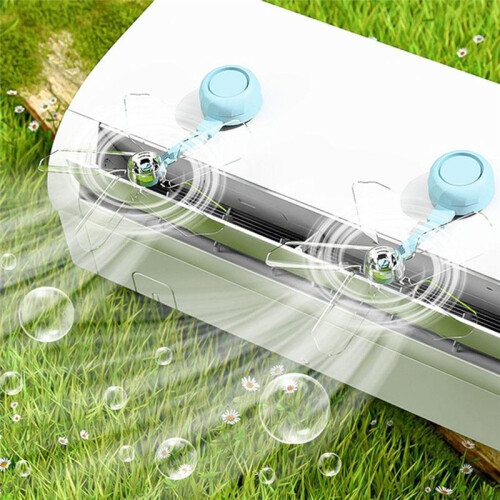 3Pcs Windmill Shaped Suction Cup Air Conditioning Ventilator - Anti-Direct Blowing, Windproof,  Saving Guide Fan 1