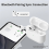 Συμβατό με θήκη φόρτισης Apple AirPods 4, ακουστικά Bluetooth, θύρα USB-C, ασύρματο κουτί 5