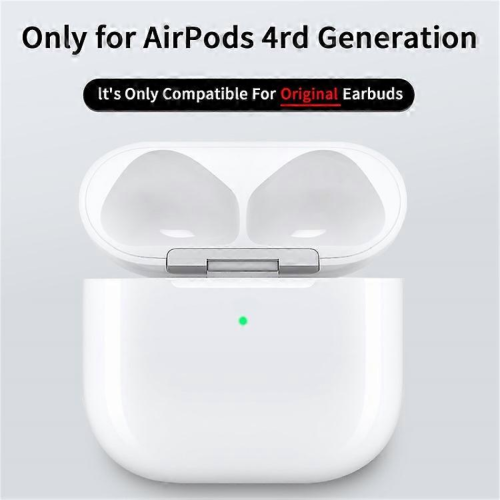 Συμβατό με θήκη φόρτισης Apple AirPods 4, ακουστικά Bluetooth, θύρα USB-C, ασύρματο κουτί 2