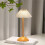 Bedside Sleeping Light 3 Color Dimmable Nightstand Light Rechargeable Decorative Table Light with Base Bedroom Living A 5