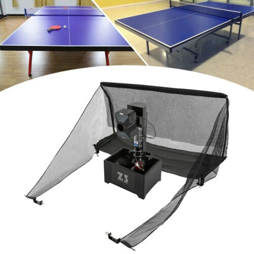 Machine à balles de tennis de table - OUKANING - Programmable 10 modes - 100 balles - Télécommande 2,4G - 35-90 balles/min