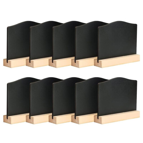 36Pack  Chalkboard Signs, Kitchen Notes Chalk Boards with Stands 10X7.2cm Small Blackboard Message Tabletop Board 1
