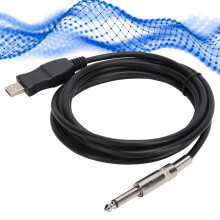 USB-Bass-Gitarrenkabel 3m, Plug-and-Play