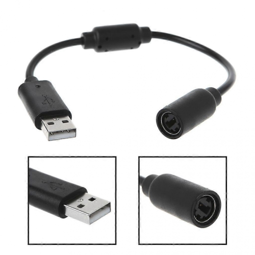 USB Breakaway Cable Adapter Cord Replacement Compatible with Xbox 360 Wired Game Controller 2