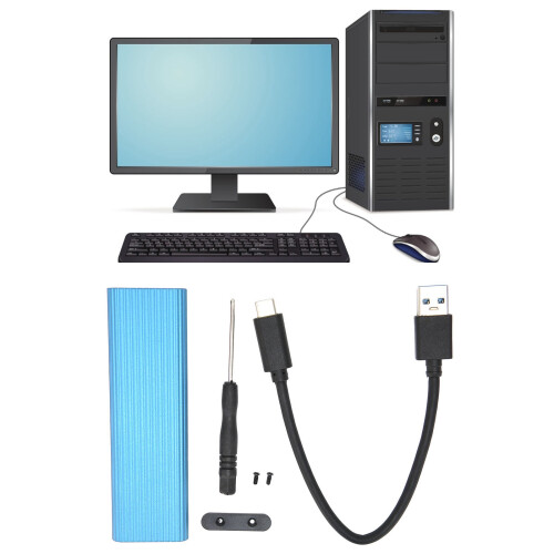 SSD Adapterbox M.2 SATA B+M Key
