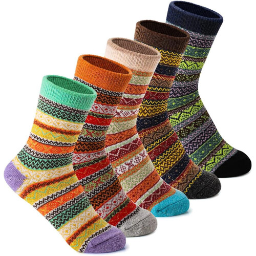 Gestrickte Wollsocken für Damen und Herren 2