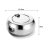 Askfat, Newness Rostfritt Stål Modern Bordaskfat Med Lock 1 st - silver 5