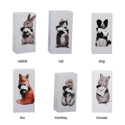 (mouse) Caixa de Papel com Animal Vertical para Parede, Design com Adesivo para Sala 2