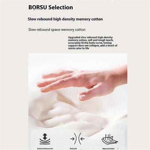 (Green) Positioning Pillow Memory Foam 60x36x23cm Multi-Position Support for Back Stomach Side Lying 2