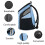 (Black, L) Dog Cat Carrier Backpack, Double Shoulder Bag, Ventilation Design, Portable Foldable 5