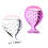 Fish Scale Texture Makeup Brush Set 3 Pack Professional Powder Brushes 4